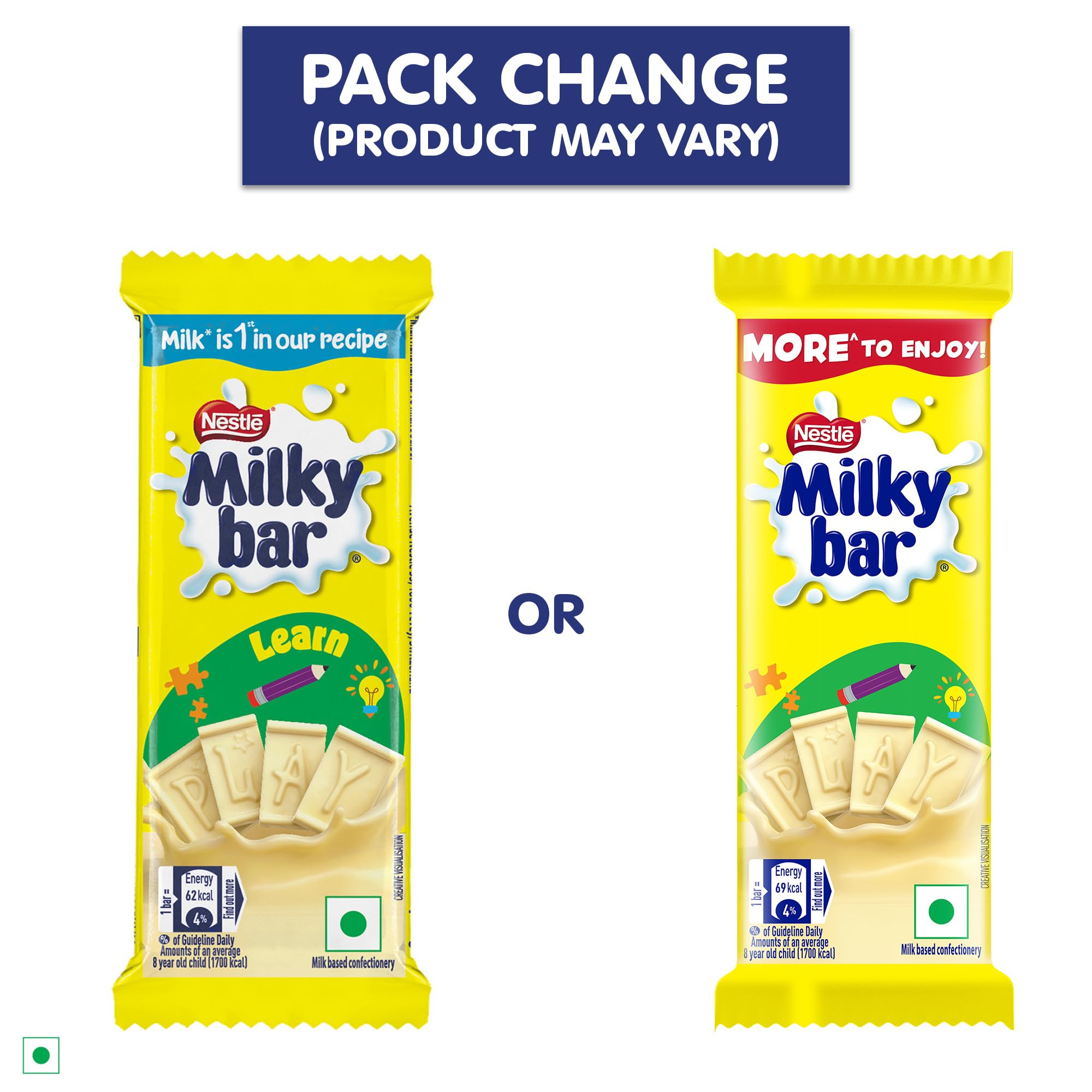 Milkybar, Yummy & Creamy Milky Treat, 12.5g / 13.2g Pack (Product